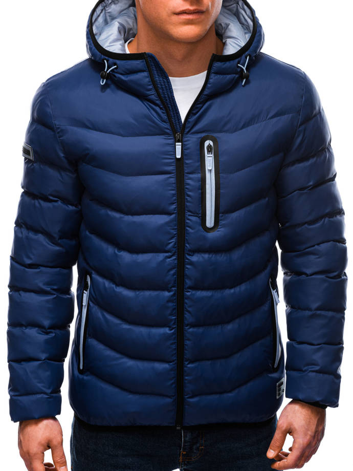 Men's winter jacket  - dark blue C371