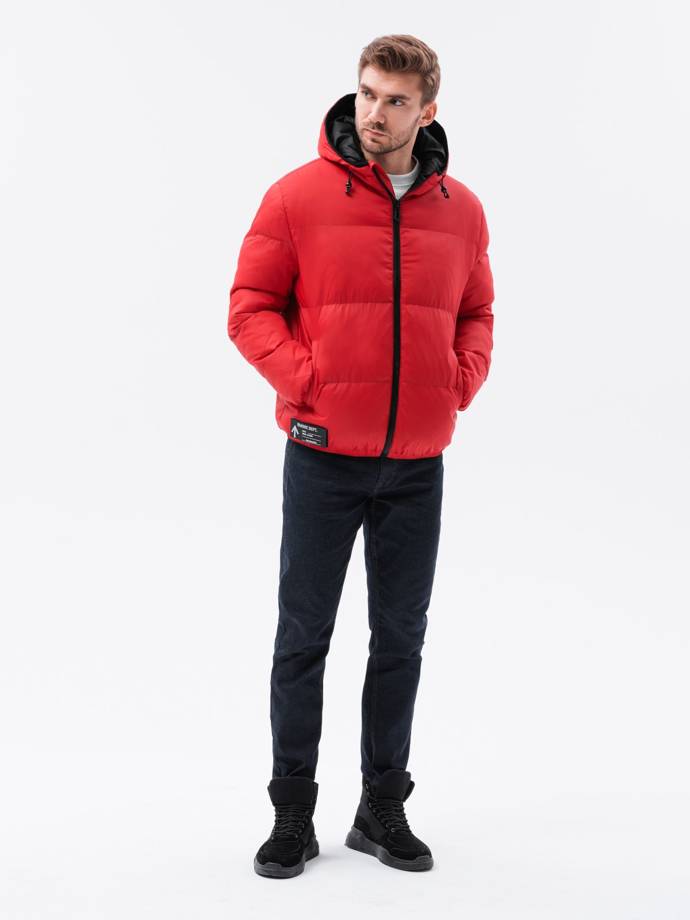 Men's winter jacket  - red C533