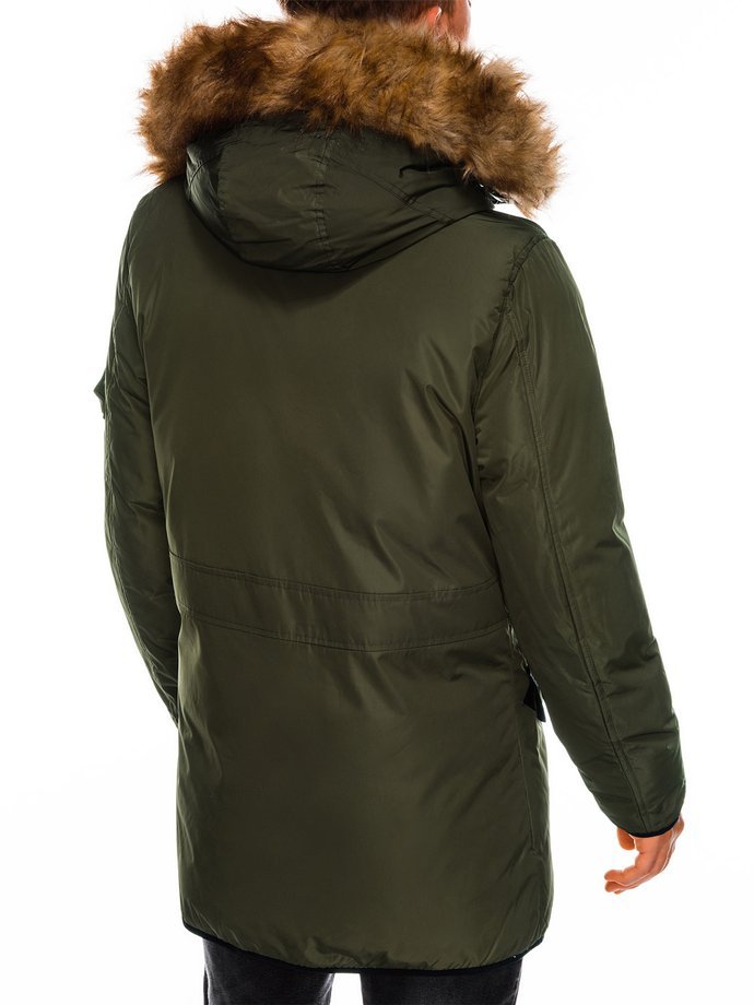Men's winter parka jacket - khaki C369 | MODONE wholesale - Clothing ...