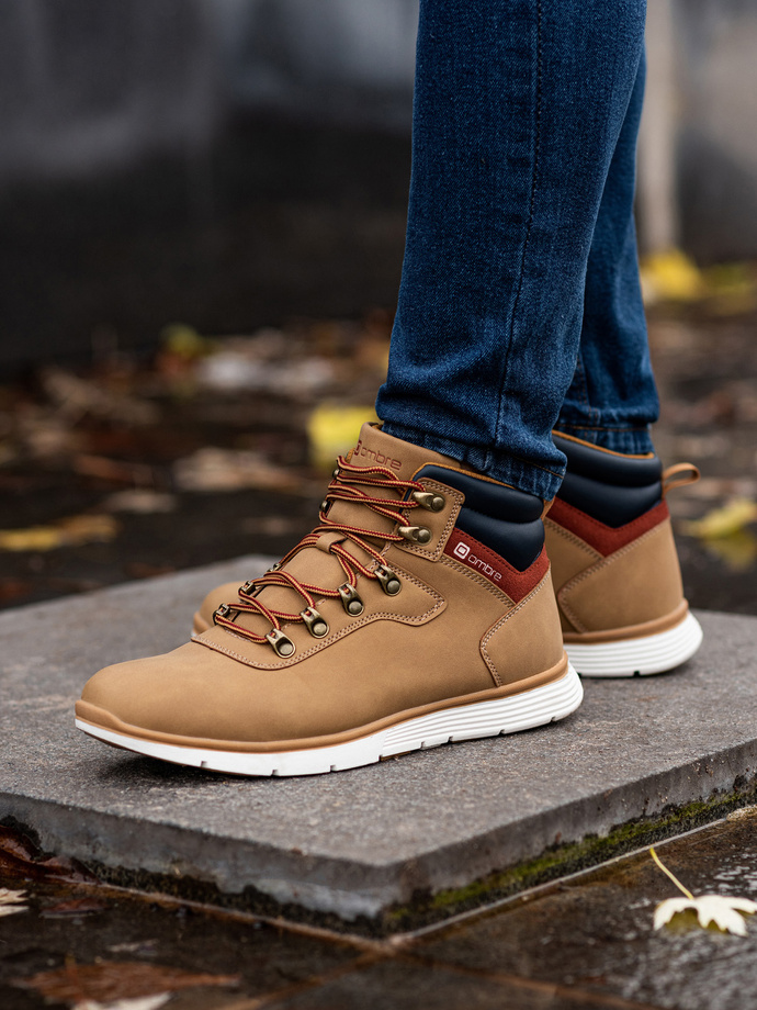 Men's winter shoes trappers beige T312 MODONE wholesale Clothing For Men