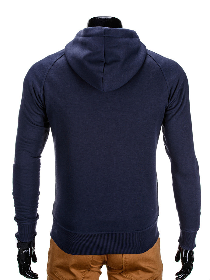 Men's zip-up hoodie B637 - navy