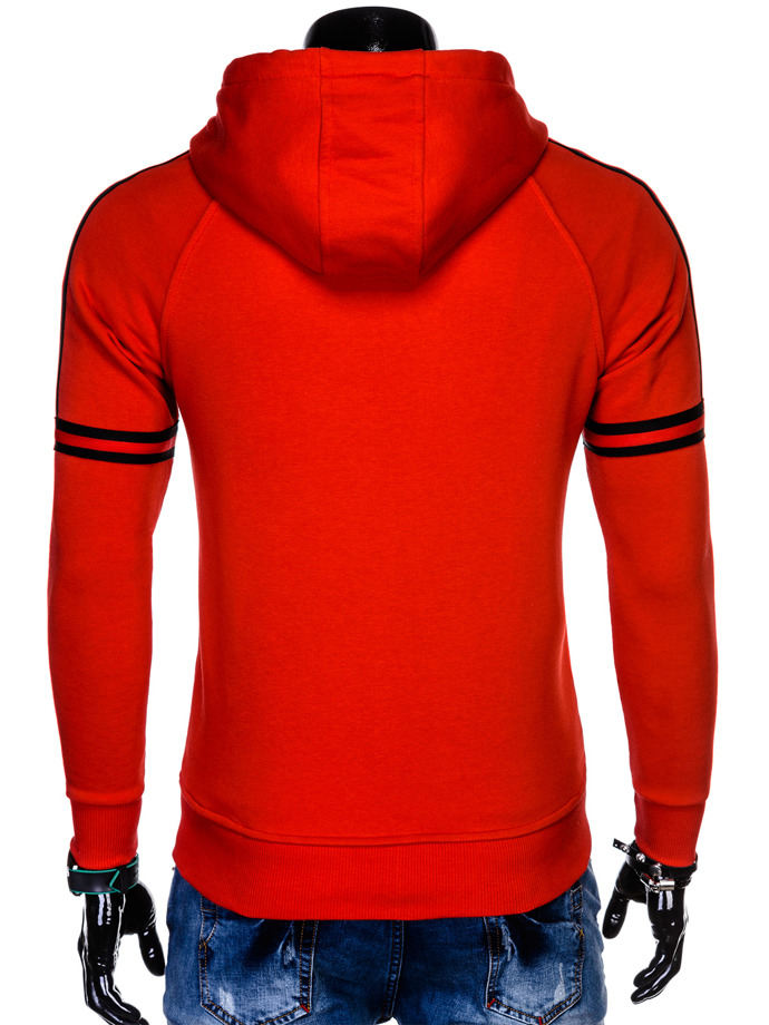 Men's zip-up hoodie B909 - red | MODONE wholesale - Clothing For Men