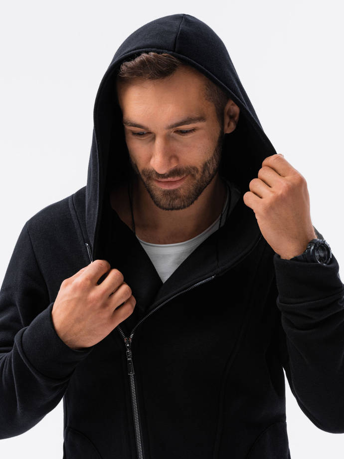 Men's zip-up hoodie PRIMO - black
