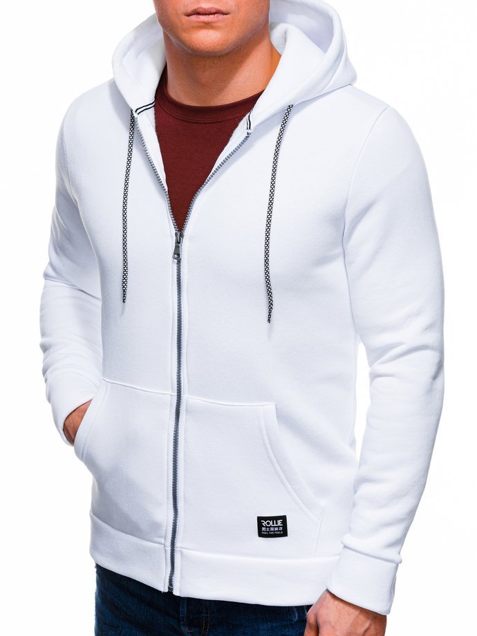 Men's zip-up sweatshirt B1226 - white