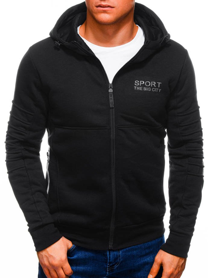 Men's zip-up sweatshirt B1238 - black