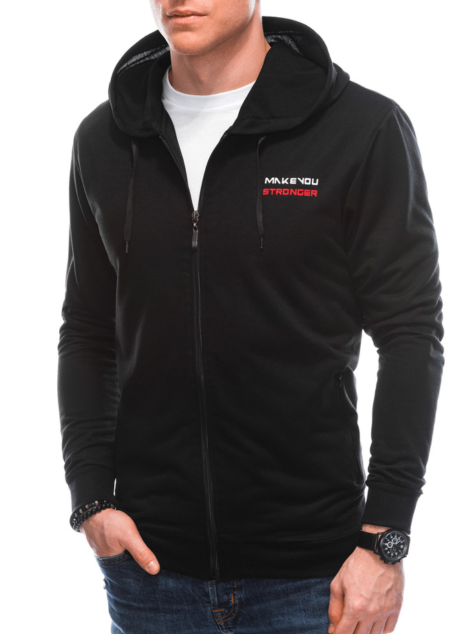 Men's zip-up sweatshirt B1557 - black