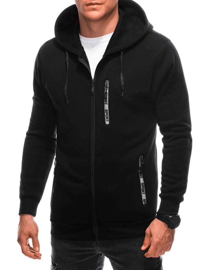 Men's zip-up sweatshirt B1615 - black