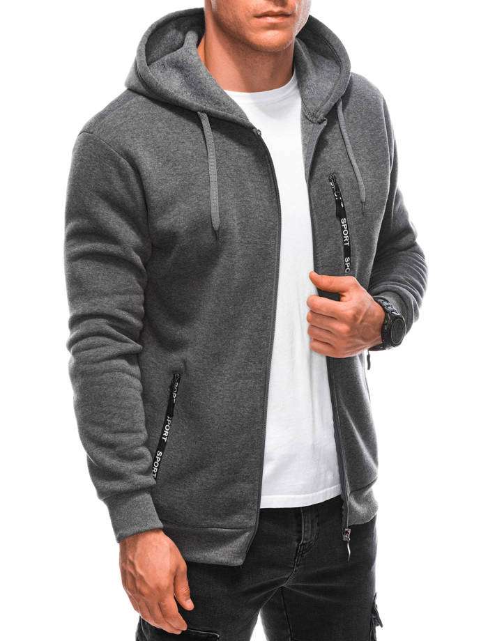 Men's zip-up sweatshirt B1615 - grey
