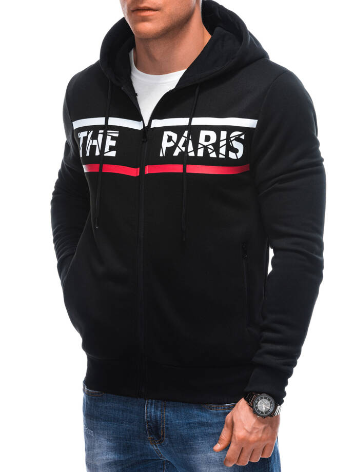 Men's zip-up sweatshirt B1625 - black