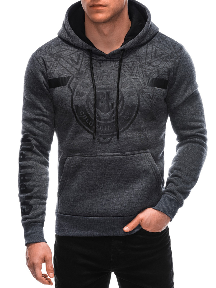 Men's zip-up sweatshirt B1627 - dark grey