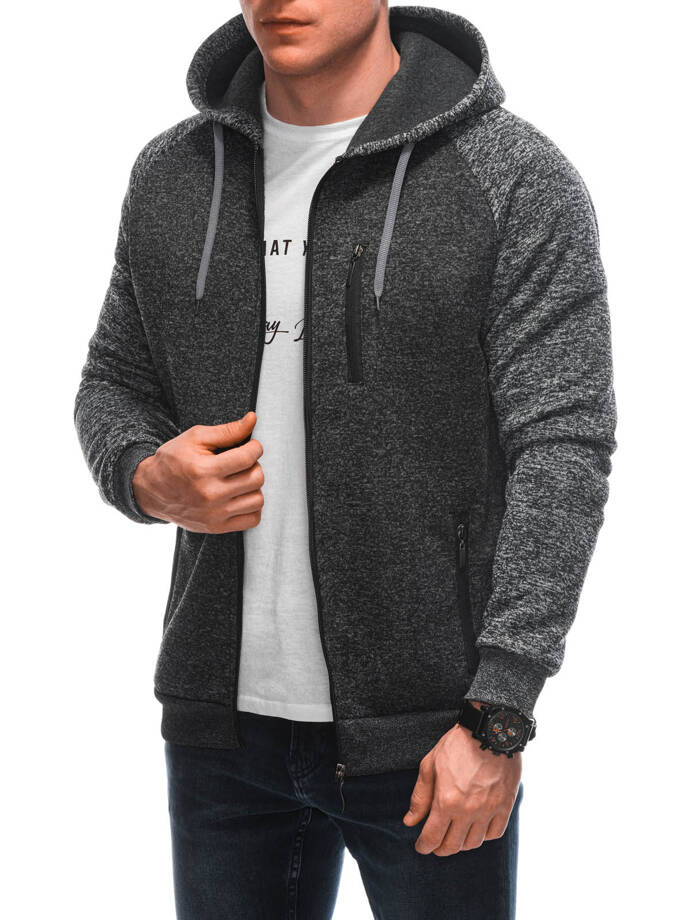 Men's zip-up sweatshirt B1643 - black