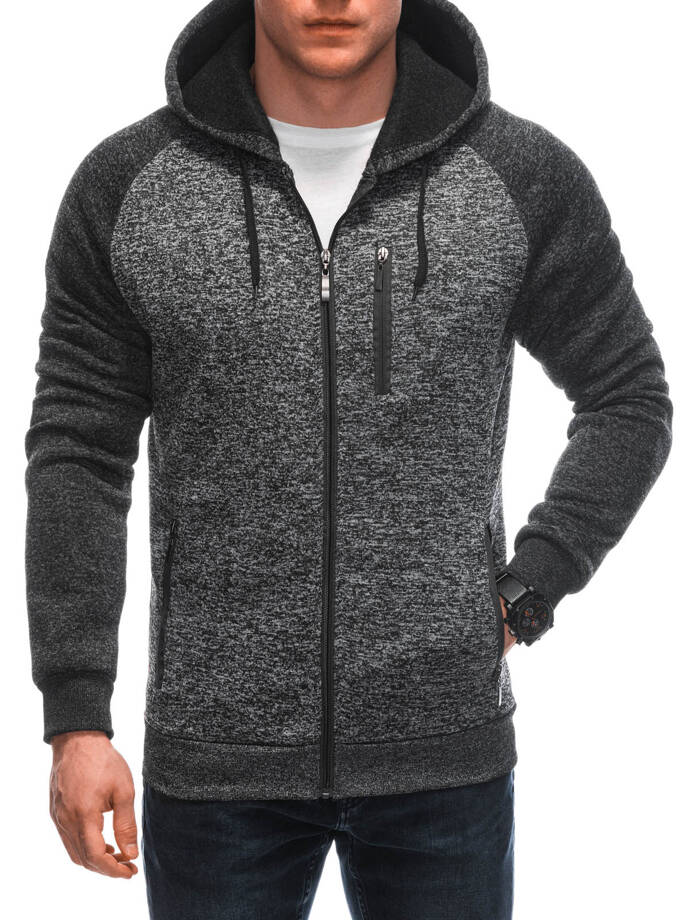 Men's zip-up sweatshirt B1643 - grey
