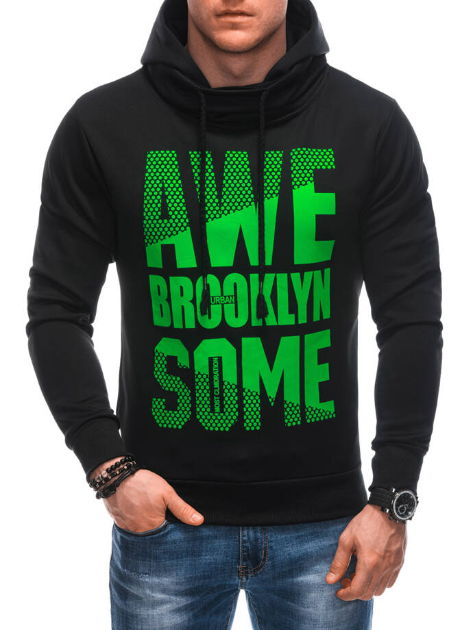 Men's zip-up sweatshirt B1657 - black