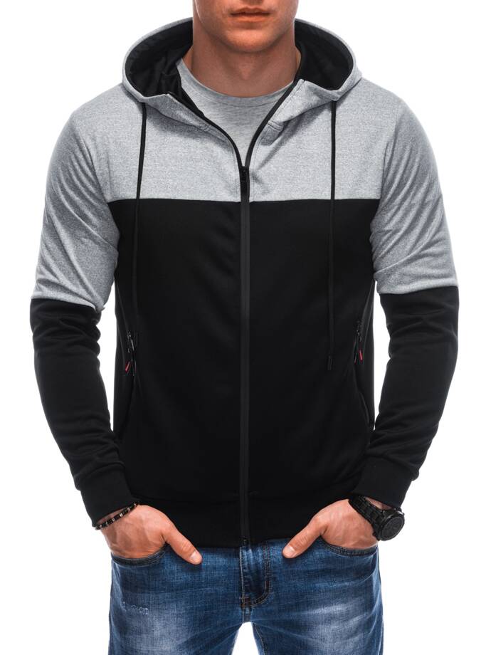 Men's zip-up sweatshirt B1671 - black