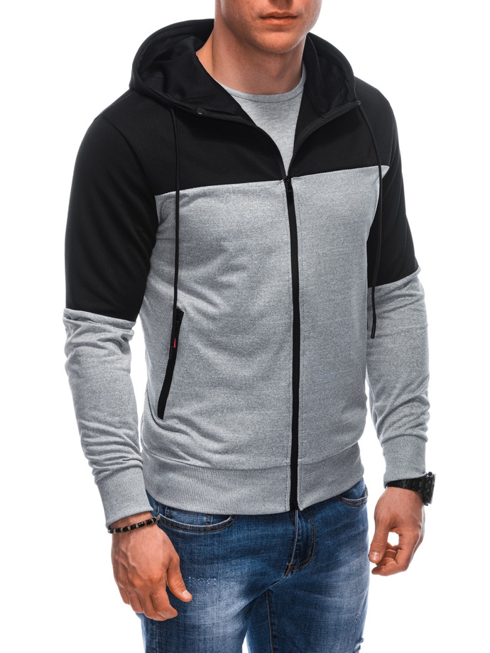 Men's zip-up sweatshirt B1671 - grey