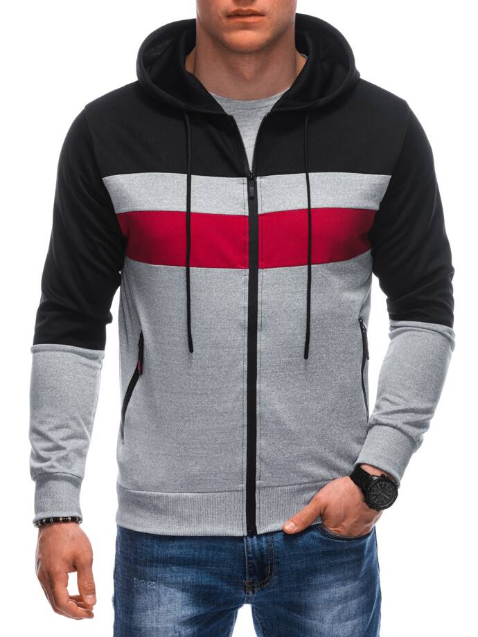 Men's zip-up sweatshirt B1672 - black