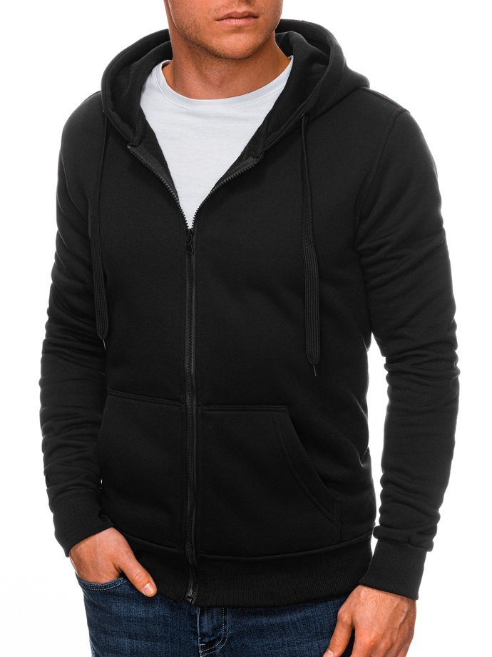 Men's zip-up sweatshirt B895 - black
