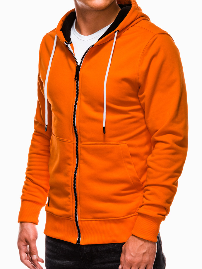 Men's zip-up sweatshirt B976 - orange | MODONE wholesale - Clothing For Men