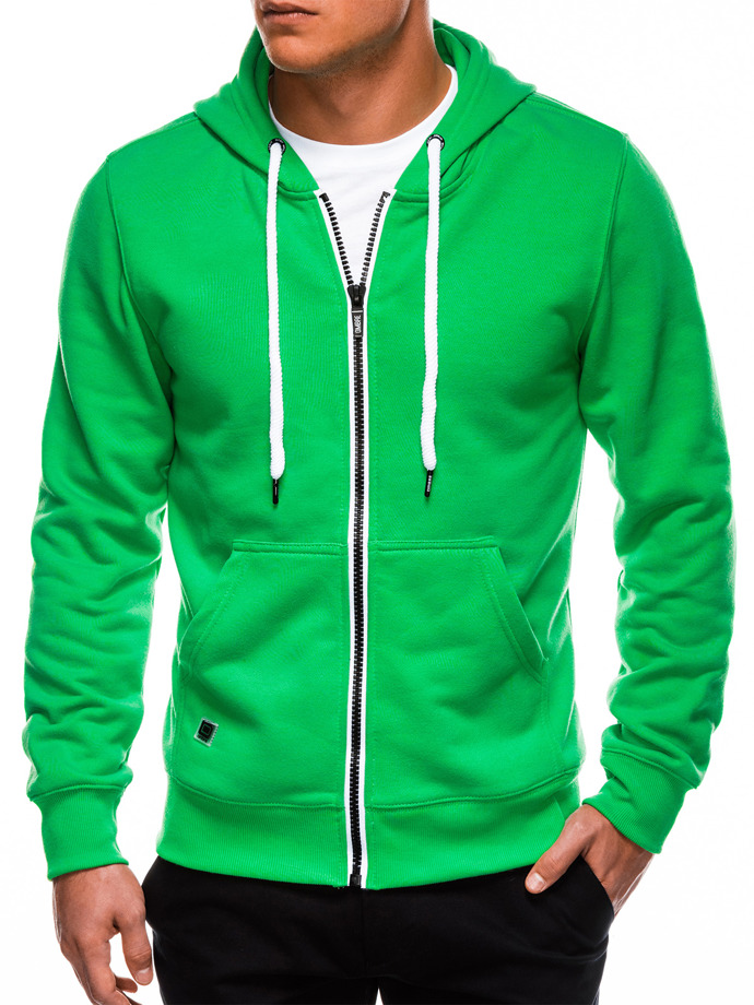 Men's zip-up sweatshirt B977 - green | MODONE wholesale - Clothing For Men