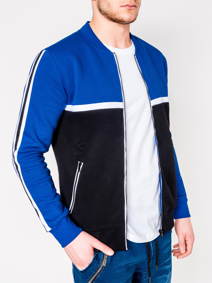 Men's zip-up sweatshirt - blue B704
