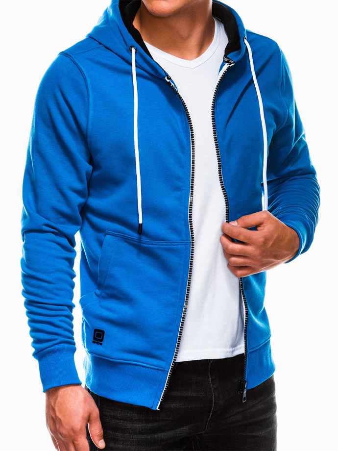 Men's zip-up sweatshirt - blue B976