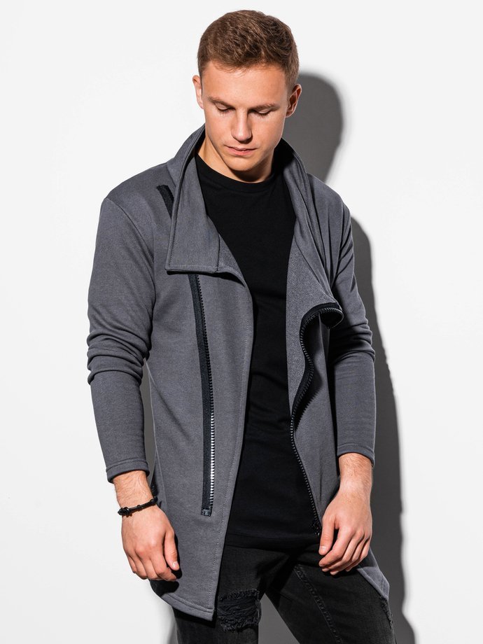 Men's zip-up sweatshirt - dark grey B1051