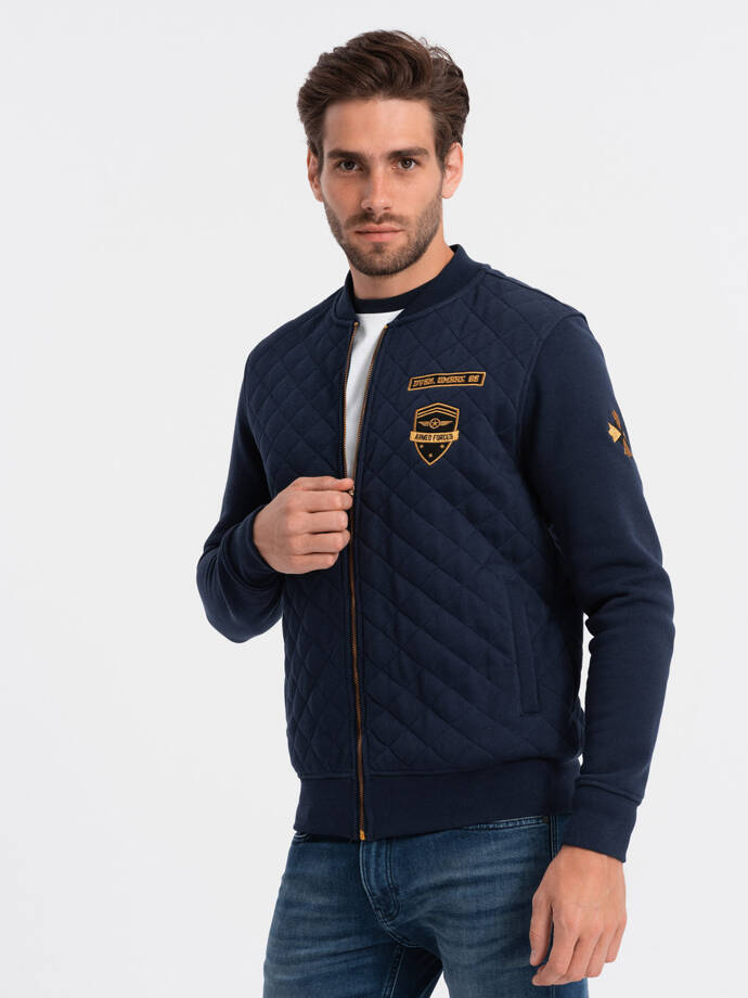 Men's zip-up sweatshirt - navy B1422