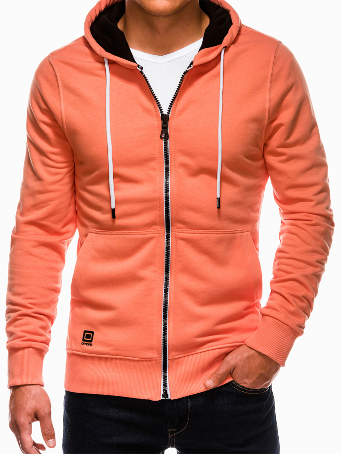 Men's zip-up sweatshirt - peach B976