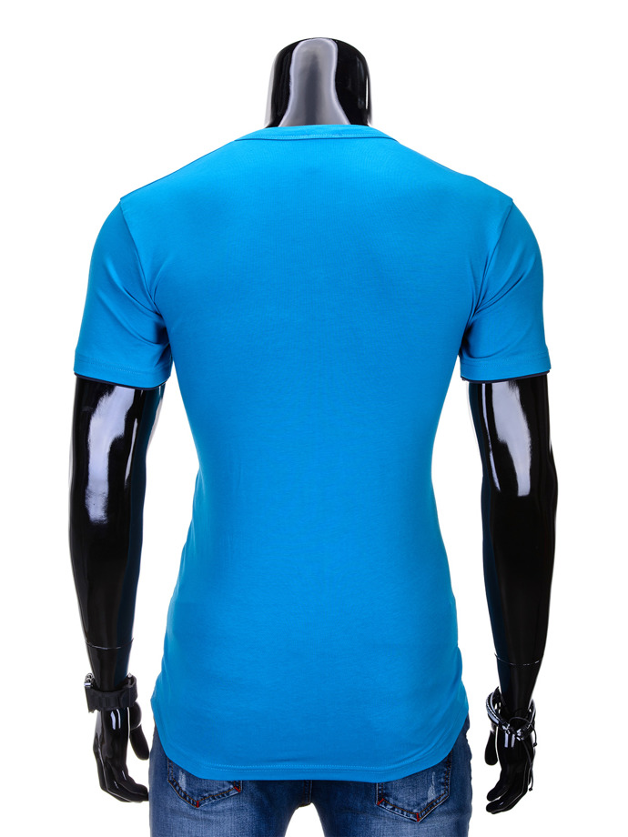 Plain men's t-shirt S634 - blue