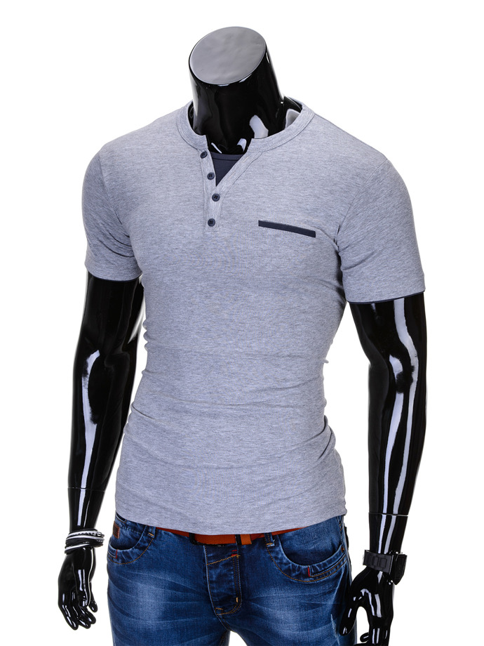 Plain men's t-shirt S634 - grey