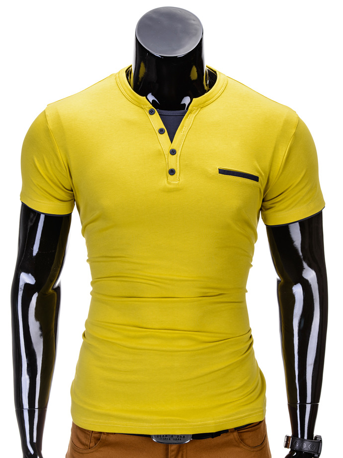 Plain men's t-shirt S634 - yellow