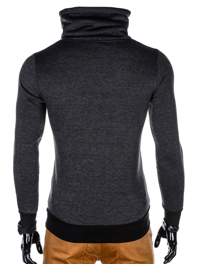 Printed men's hoodie B842 - graphite grey | MODONE wholesale - Clothing ...