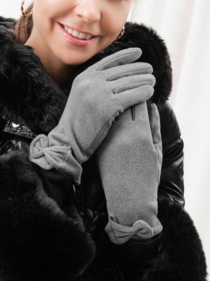 Women's gloves ALR055 - dark grey