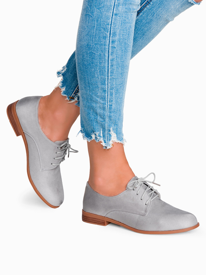 Women's grey casual shoes LR132