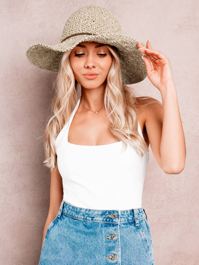 Women's hat HLR014 - beige