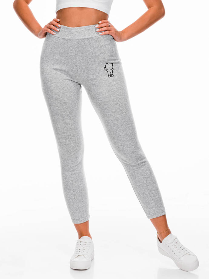 Women's leggings PLR236 - grey