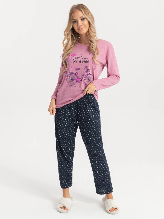 Women's pyjamas ULR205 - pink