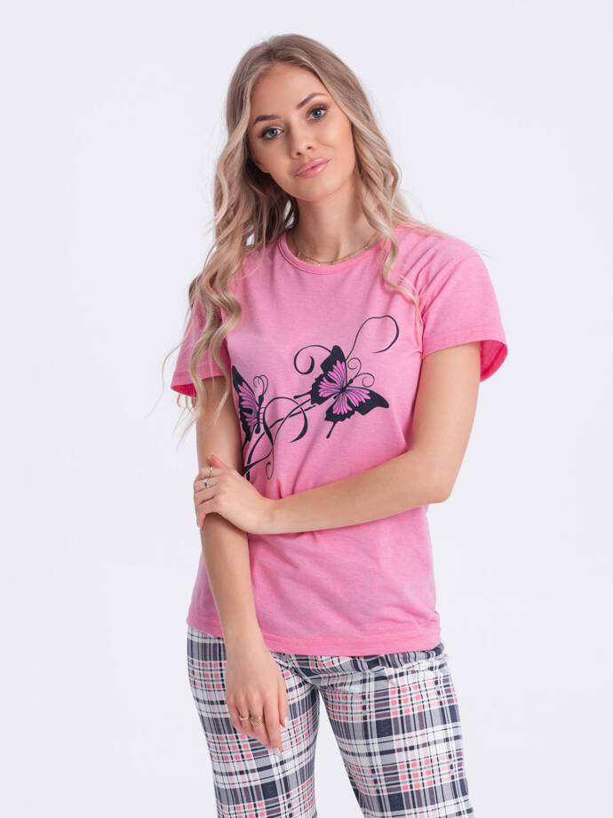 Women's pyjamas ULR269 - pink