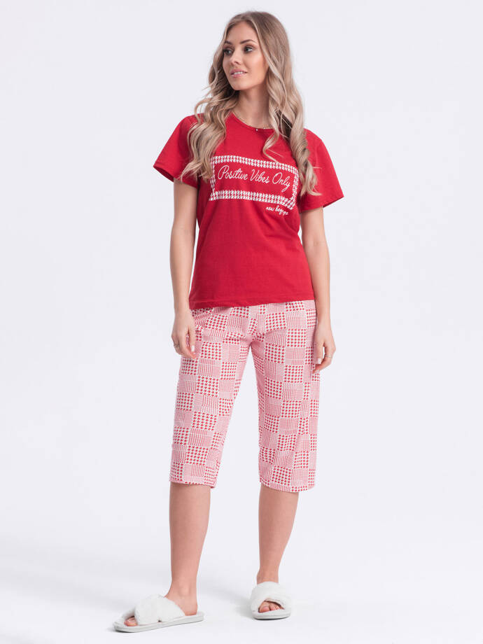 Women's pyjamas ULR284 - red