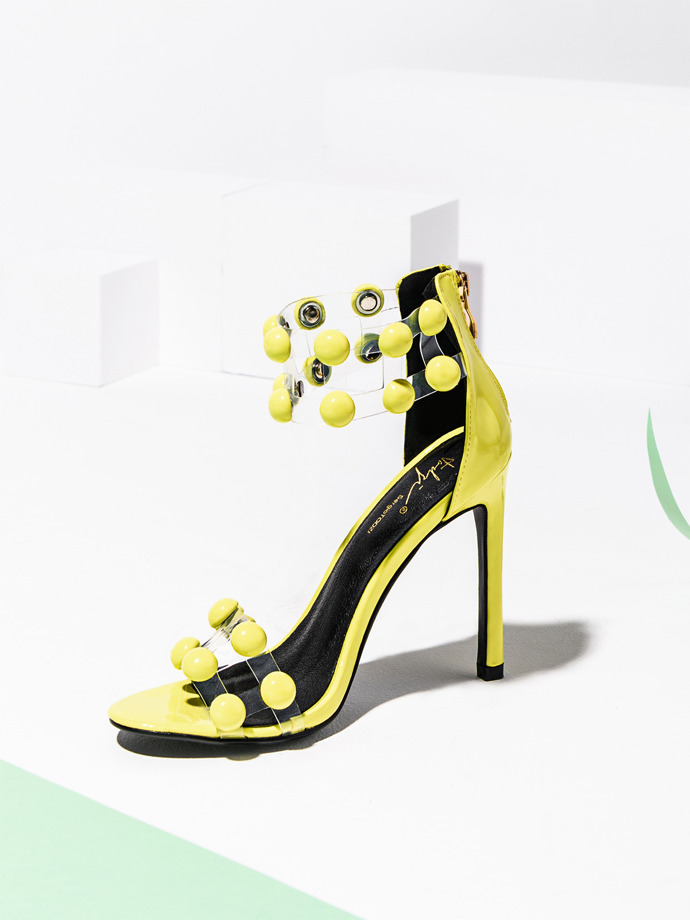 Women's sandals LR192 yellow