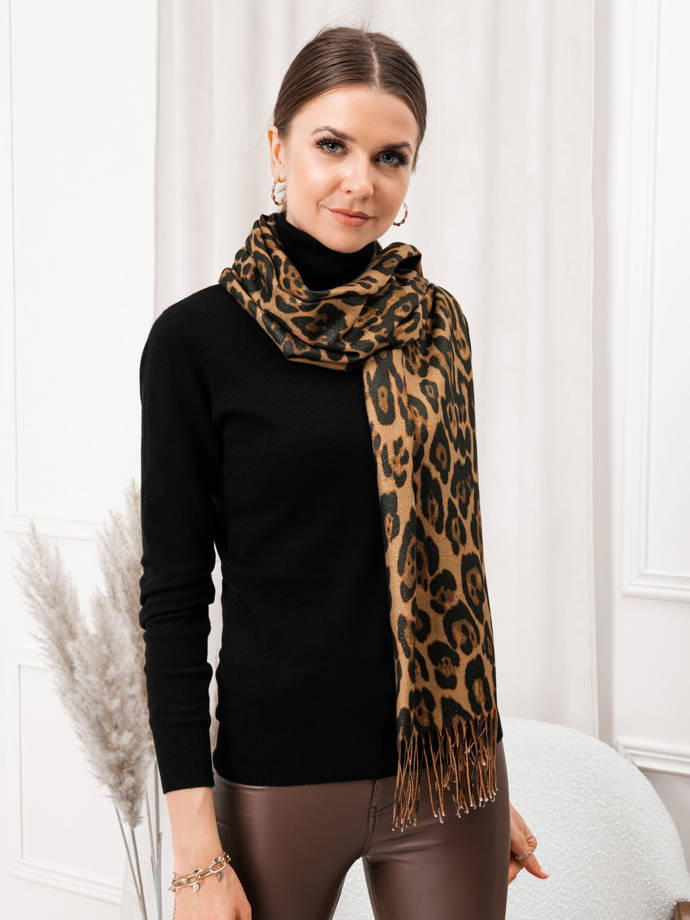 Women's scarf ALR041 - brown