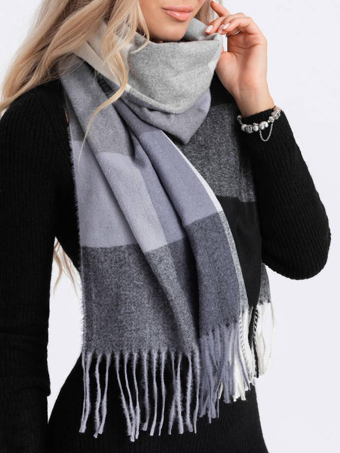 Women's scarf ALR063 - dark grey