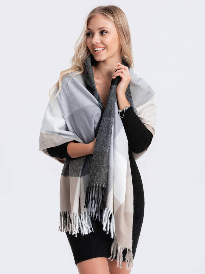 Women's scarf ALR063 - grey