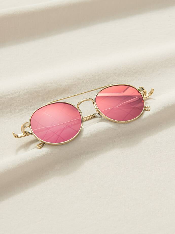 Women's sunglasses ALR077 - gold/pink