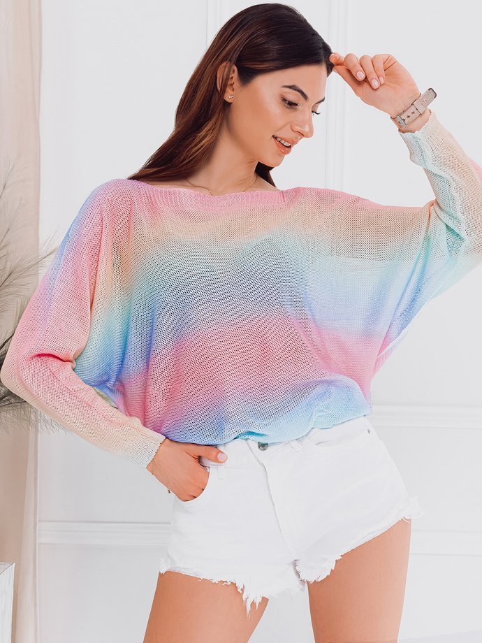 Women's sweater ELR009 - pink