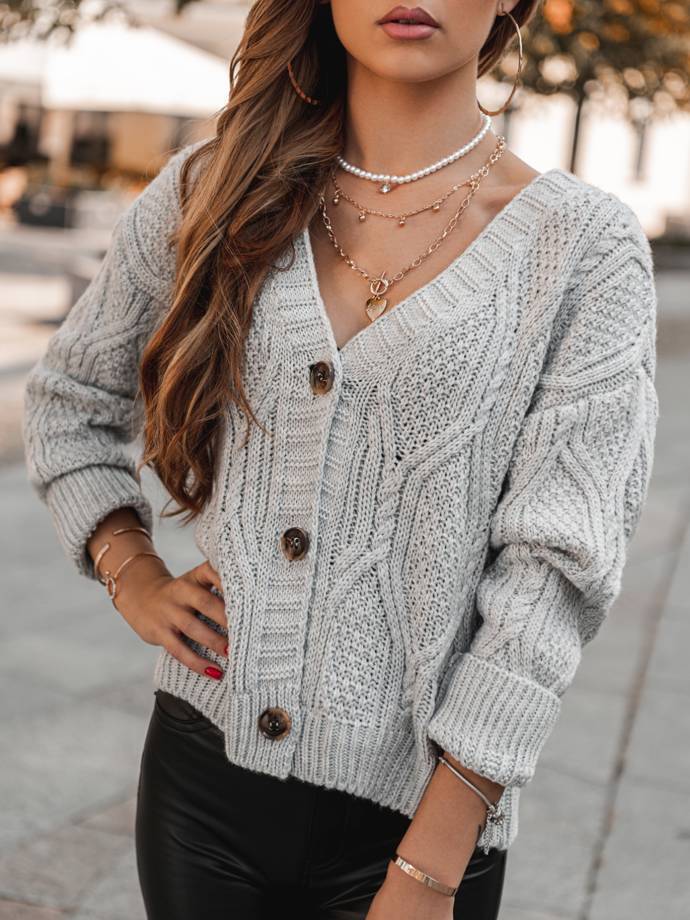 Women's sweater ELR013 - grey