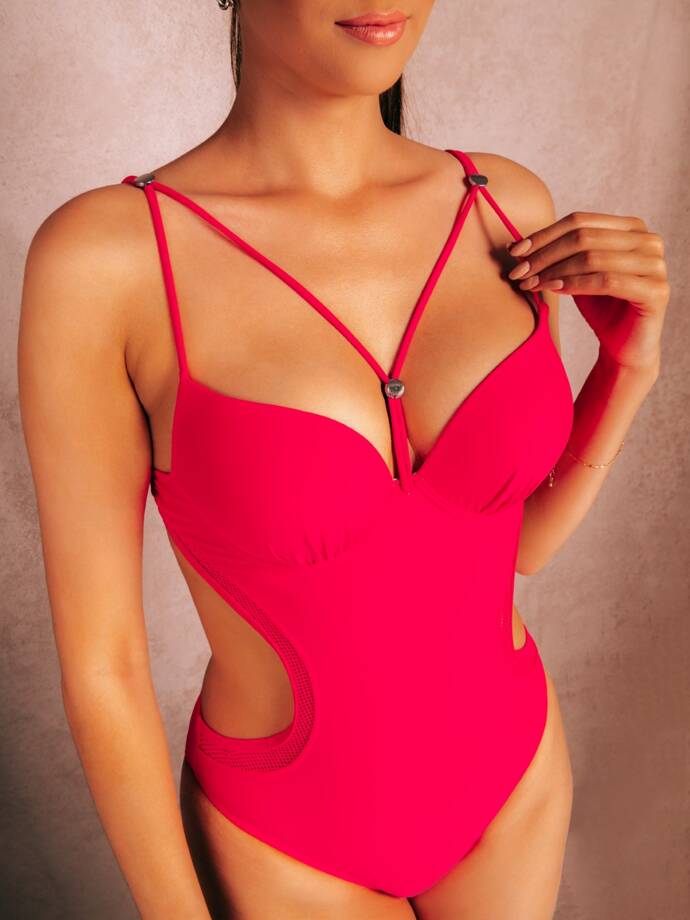 Women's swimsuit ULR331 - red