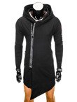 Men's zip-up hoodie B762 - black