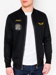 Men's zip-up sweatshirt B676 - black