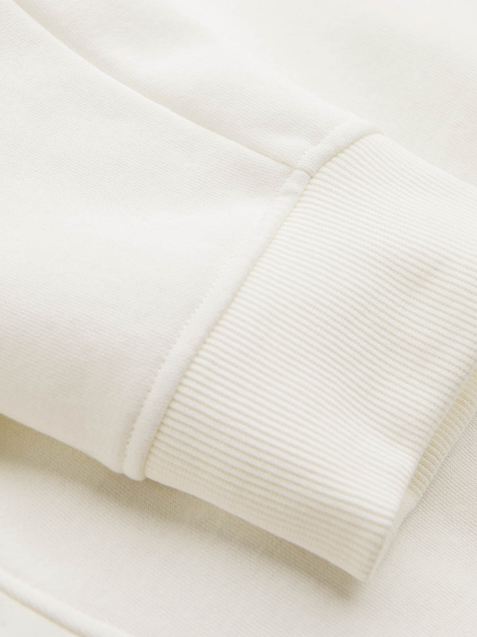 BASIC men's cotton sweatpants joggers - cream V5 OM-PABS-0174